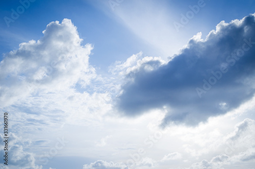 Blue sky and white clouds
