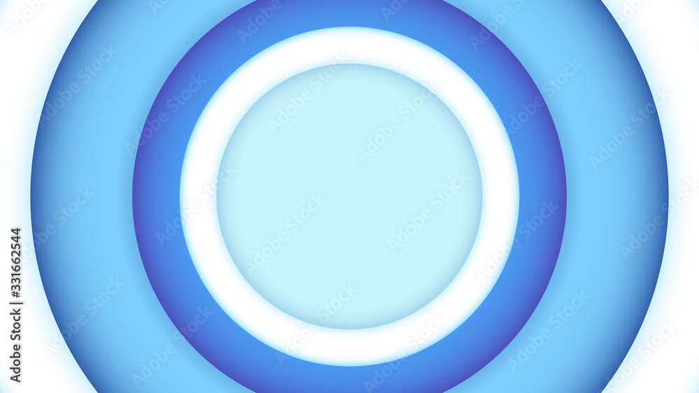 Abstract banner with blue circles and place for text in the center Abstract banner with blue circles and place for text in the center