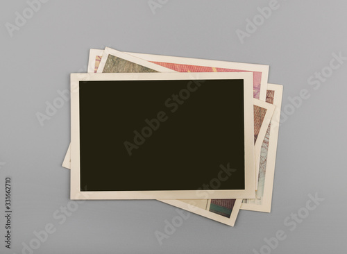 Stack of Blank vintage photos