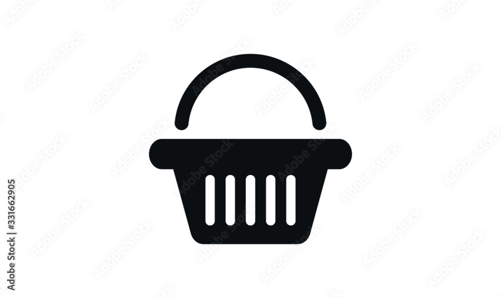 Shopping Basket Icon - Vector, Sign and Symbol for Design