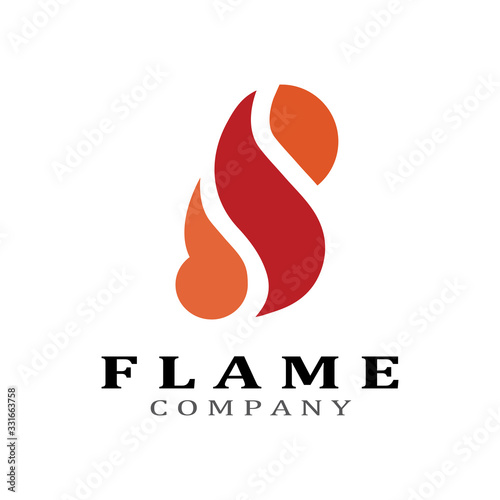 Fire flame vector illustration design template