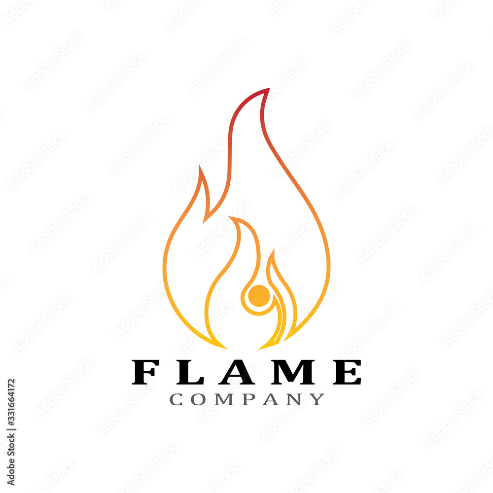 Fire flame vector illustration design template Fire flame vector illustration design template