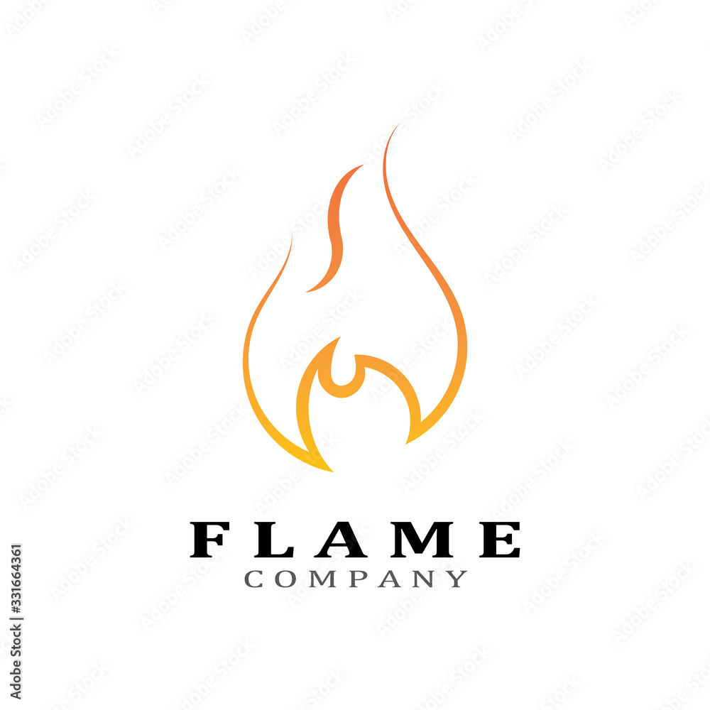 Fire flame vector illustration design template Fire flame vector illustration design template