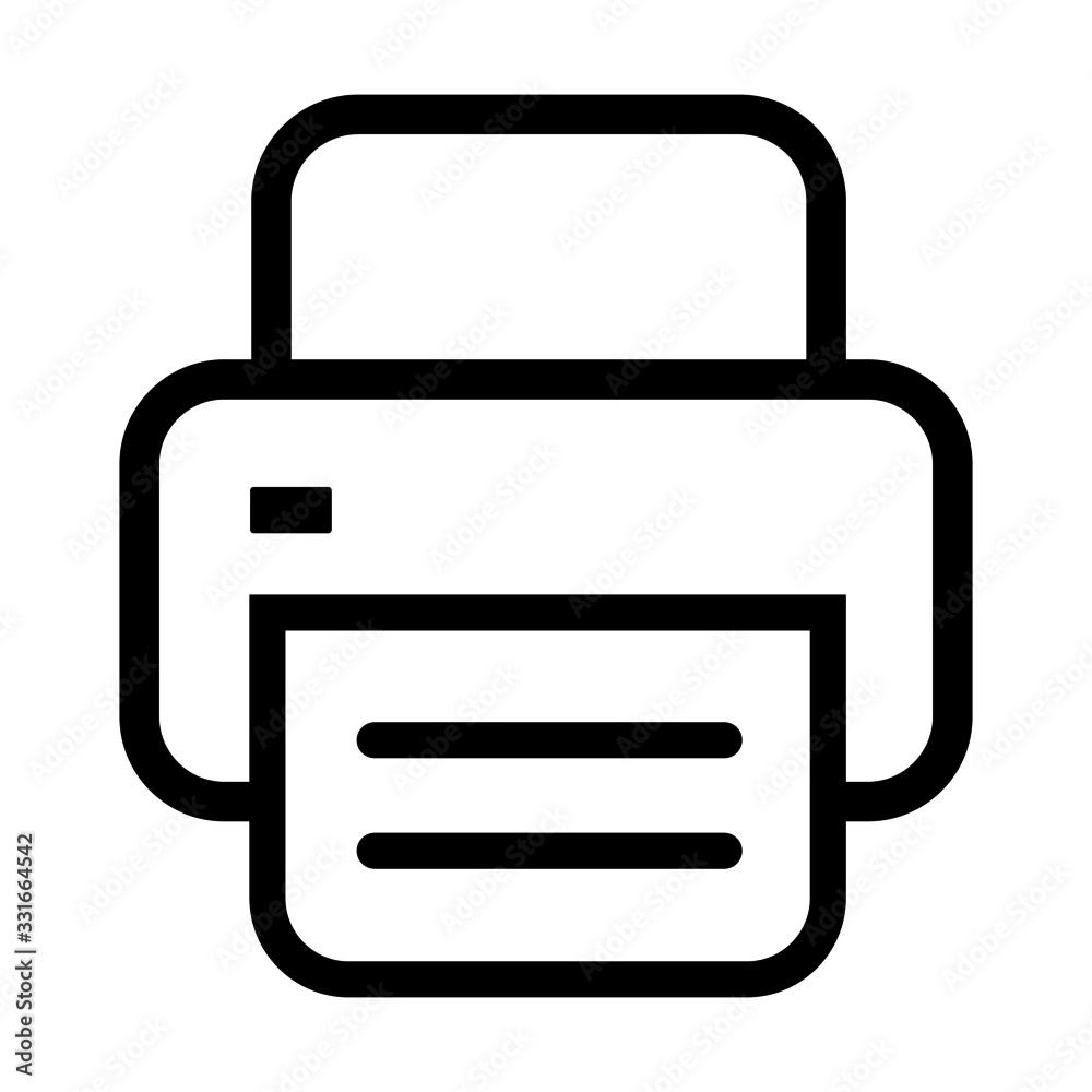 Fax icon,Printer icon vector Stock Vector