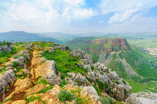 Mount Arbel, Mount Nitay and Horns of Hattin photo