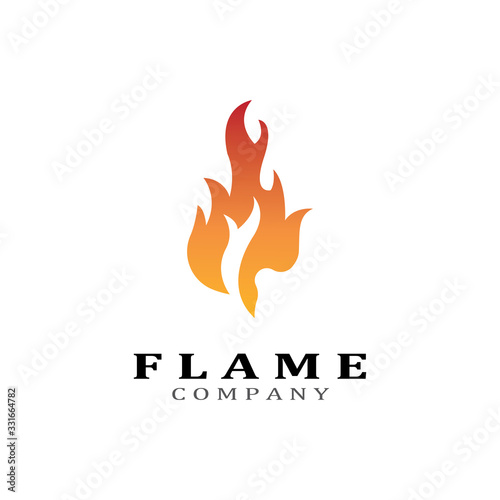 Fire flame vector illustration design template
