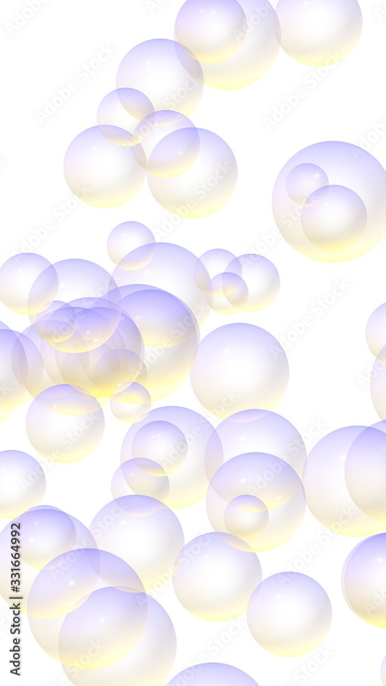 Light pastel colored background with purple bubbles. Wallpaper, texture purple balloons. 3D illustration Light pastel colored background with purple bubbles. Wallpaper, texture purple balloons. 3D illustration