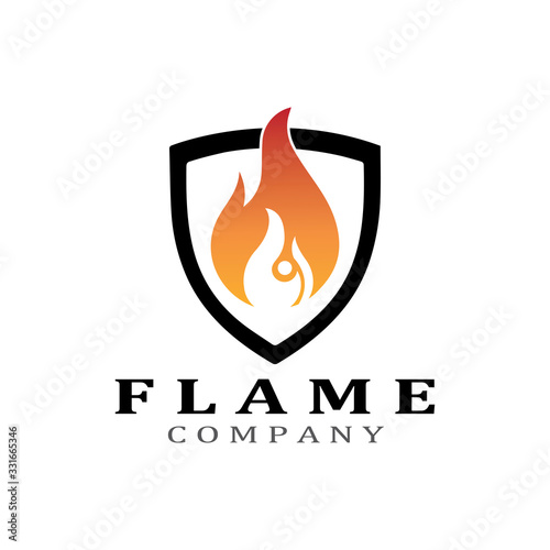 Fire flame vector illustration design template