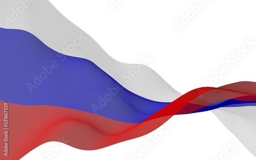 Free Download Waving flag of the Russian Federation. The National. State symbol of the Russia. 3D illustration - GFXLoad