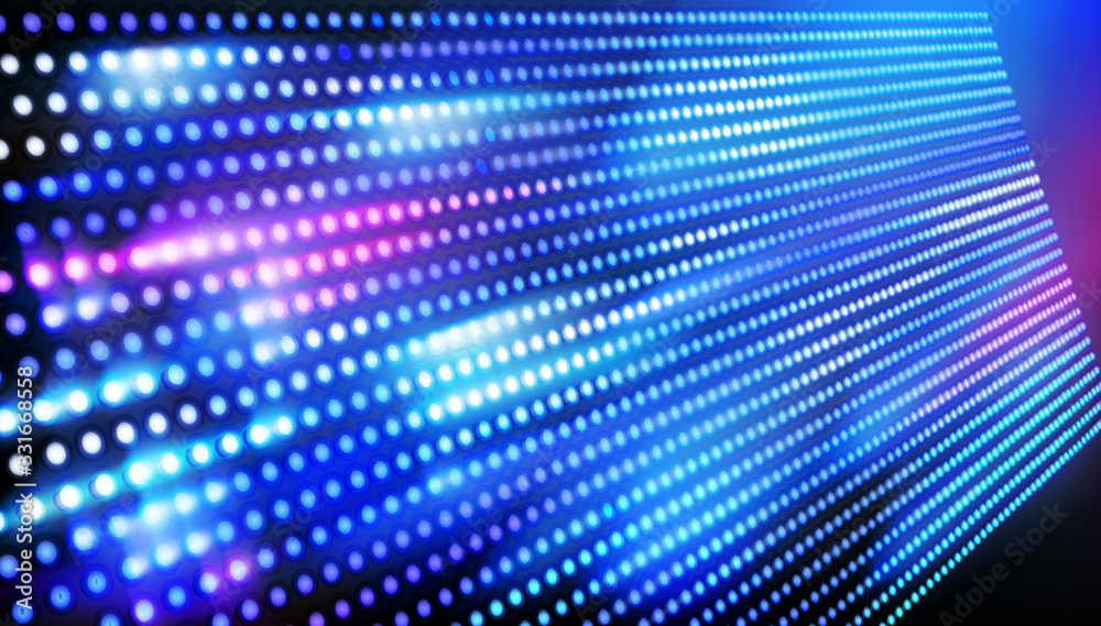Large led projection screen. Colorful abstract background. Graphic elements for the design. Light show on the stage. Vector illustration. Large led projection screen. Colorful abstract background. Graphic elements for the design. Light show on the stage. Vector illustration.
