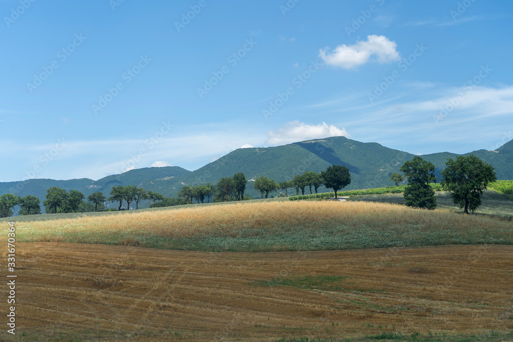 Rural landscape near Fabriano, Marches