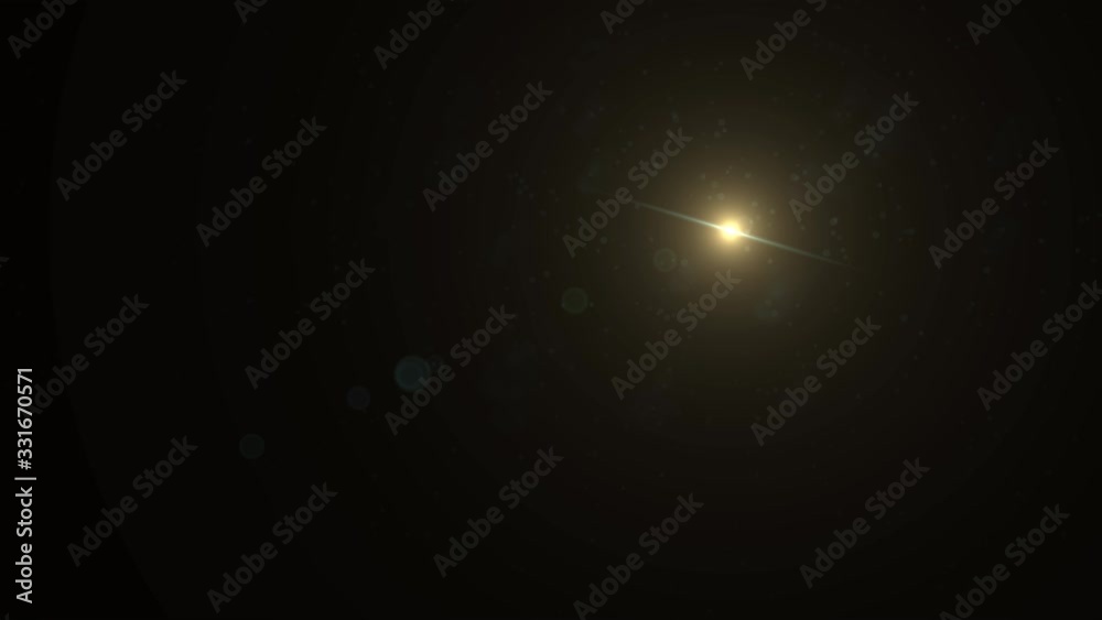 Optical lens flare effect. 4K resolution. Very high quality and realistic.on black background Optical lens flare effect. 4K resolution. Very high quality and realistic.on black background