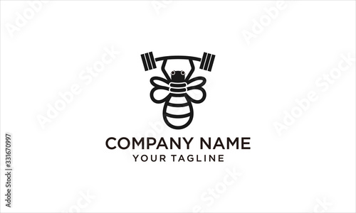 BEEFIT GYM, MODERN LOGO BEE STRONG
