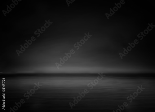 Abstract black gradient luxury soft background white light, layout design, web template, radial effect blurred, used for background wallpaper studio empty room and display you.