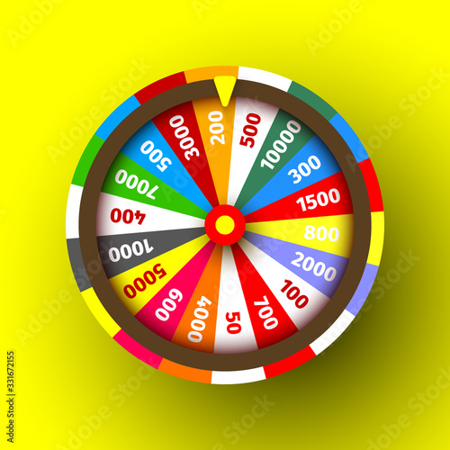 Colorful сasino roulette. Vector illustration.