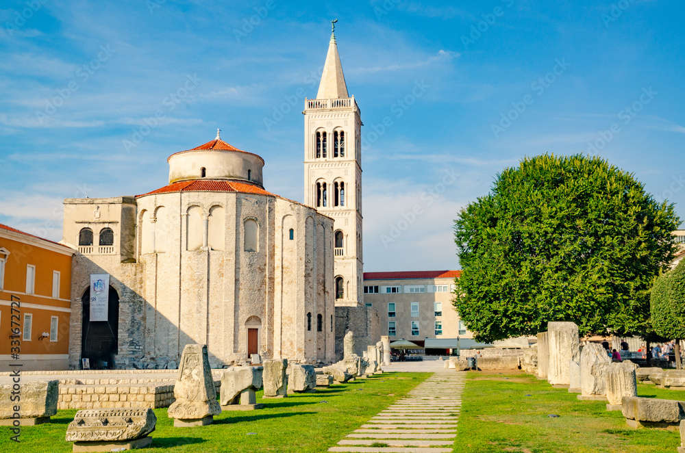 San Donato Church - Zara famous place in historical city of Croatia