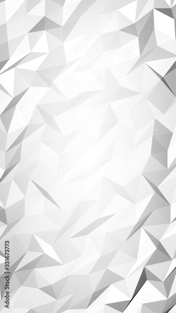 White abstract background. Lowpoly backdrop. Crumpled paper. 3D illustration White abstract background. Lowpoly backdrop. Crumpled paper. 3D illustration