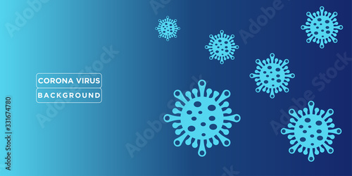 Corona Virus Background design vector