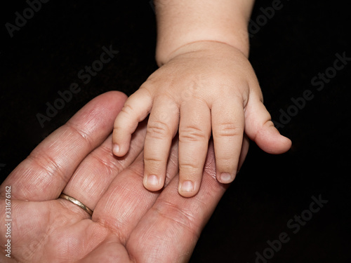 babie's and granmother's hands virus transition