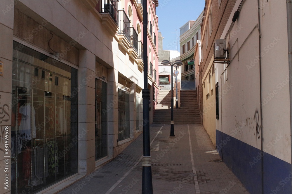 Vistas de la calle Callejón Cervantes en Adra