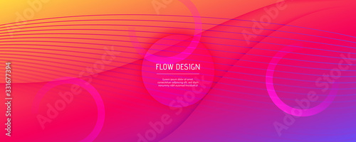 Colorful Fluid Shape. Flow ...