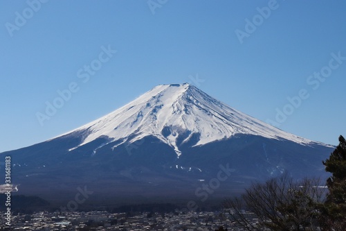 富士山のイメージ（山梨県富士吉田市）