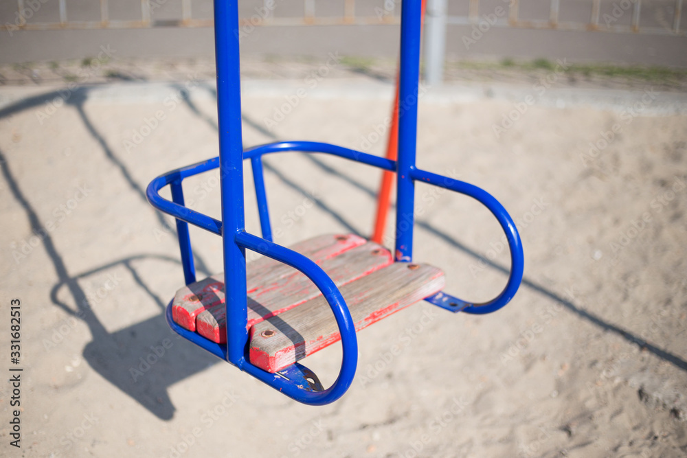 Children's playground in the yard in Kiev in Ukraine Children's playground in the yard in Kiev in Ukraine