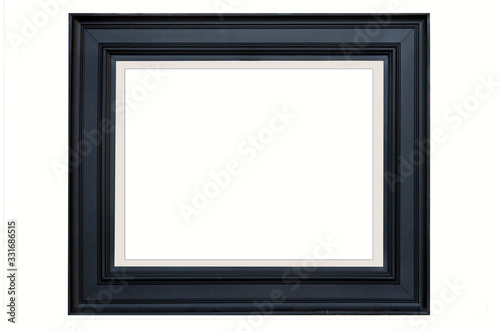 Beautiful black clothes pattern of picture frame