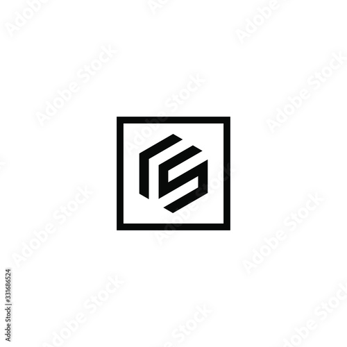 Letter RS logo icon design template elements © maretaarining