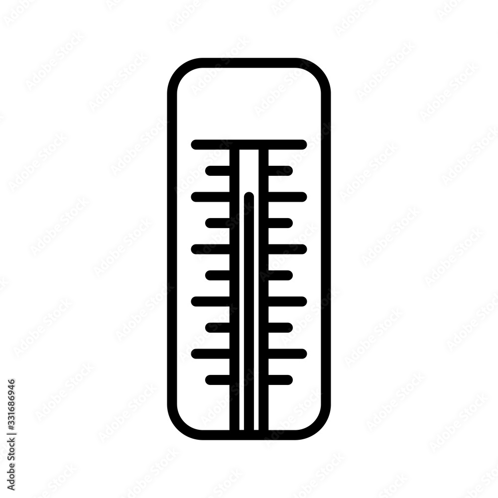 thermometer icon design, flat style icon collection thermometer icon design, flat style icon collection