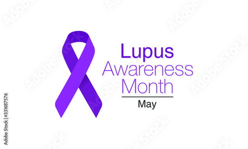 Vector illustration on the theme of Lupus erythematosus awareness month observed every year during the month of May. 