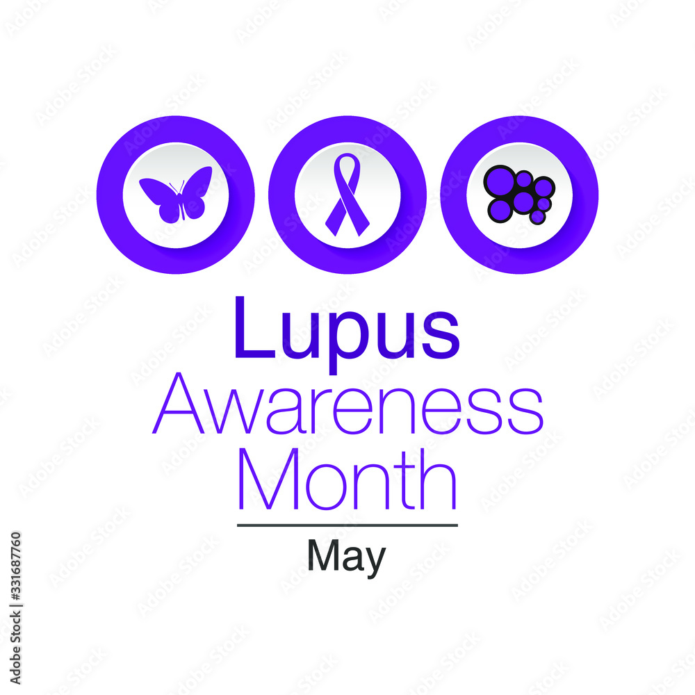 Vector illustration on the theme of Lupus erythematosus awareness month observed every year during the month of May. Vector illustration on the theme of Lupus erythematosus awareness month observed every year during the month of May.