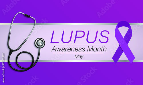 Vector illustration on the theme of Lupus erythematosus awareness month observed every year during the month of May. 
