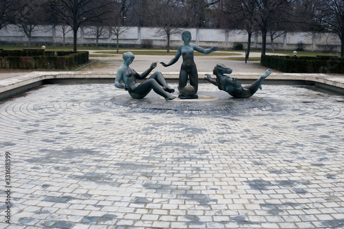 Photography Old monument in the center of the European city of Bratislava