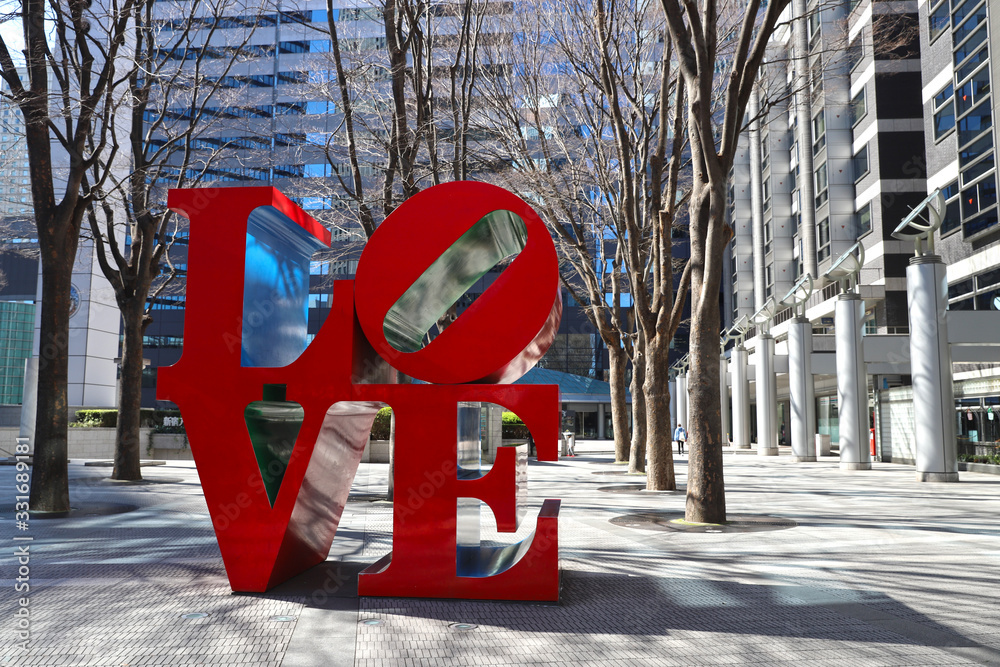 新宿のLOVEオブジェ Stock 写真 | Adobe Stock