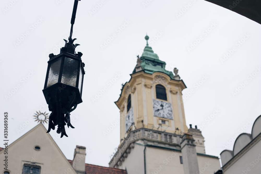 Old European building in the city center in Bratislava Old European building in the city center in Bratislava