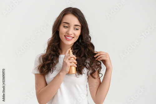 Beautiful young woman with ...