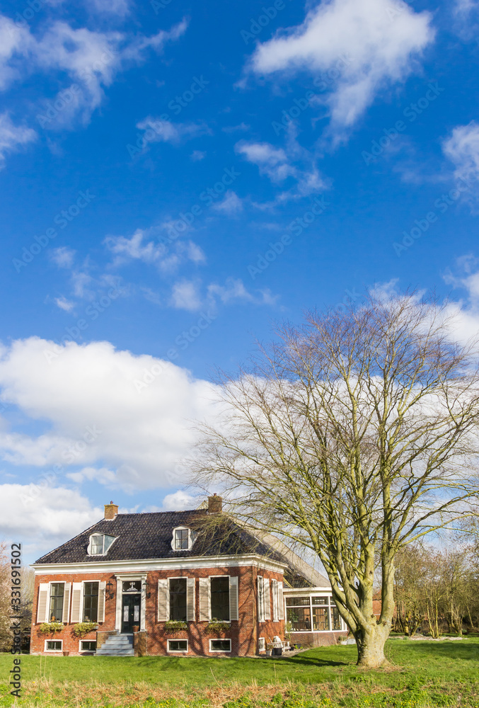 Historic farm in the recreation area Kardinge near Groningen, Netherlands
