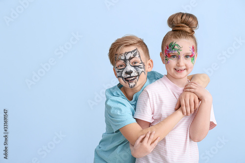 Funny little children with ...