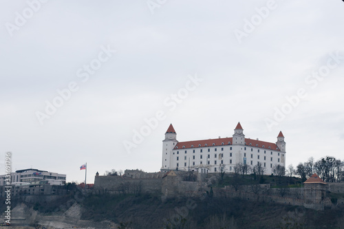 Photography Old Bratislava Castle in the capital of Slovakia