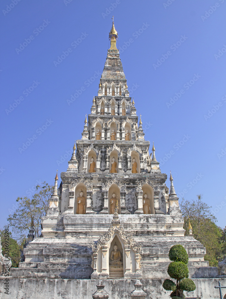 Ancient Thai pagoda is a Buddhist temple in Northern Thailand.