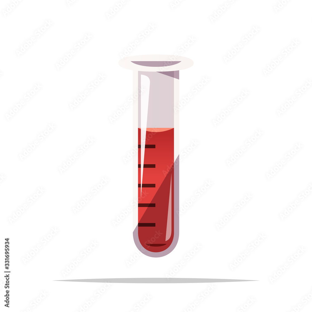 Laboratory test tube vector isolated illustration Laboratory test tube vector isolated illustration