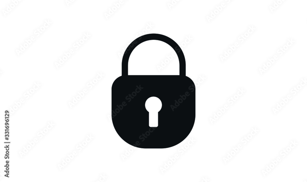 Padlock Lock Symbol Icon Vector Design Illustration Padlock Lock Symbol Icon Vector Design Illustration