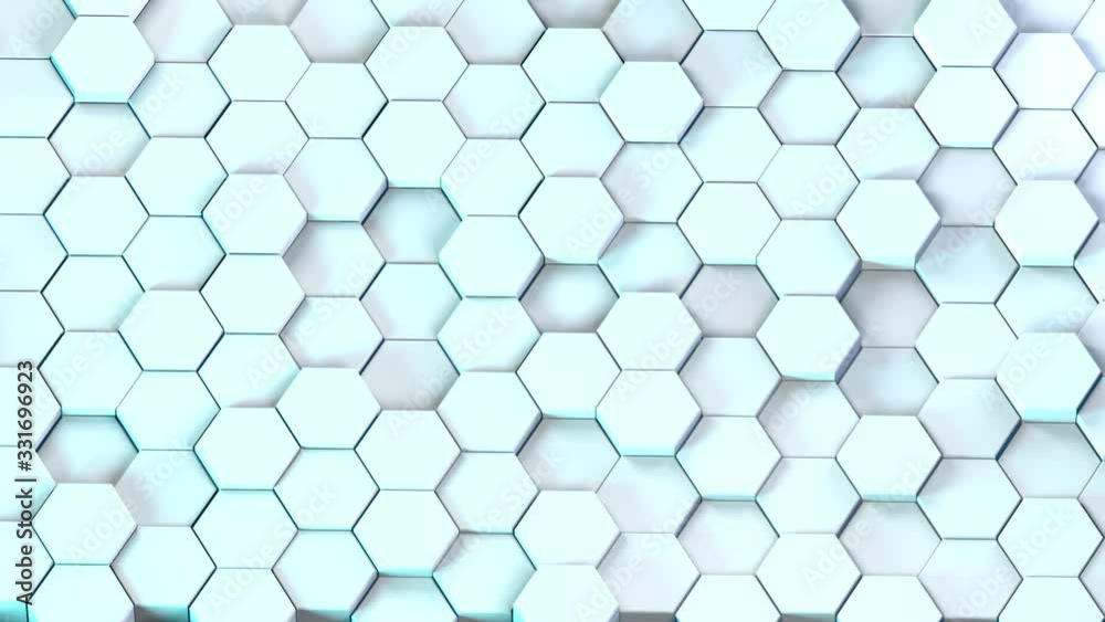 Abstract hexagon geometric surface. Minimal hexagonal grid, random waving motion background. Abstract hexagon geometric surface. Minimal hexagonal grid, random waving motion background.