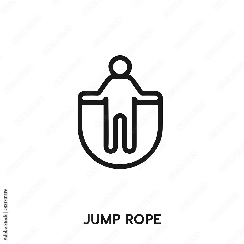 jump rope icon vector. jump rope symbol sign. jump rope icon vector. jump rope symbol sign.