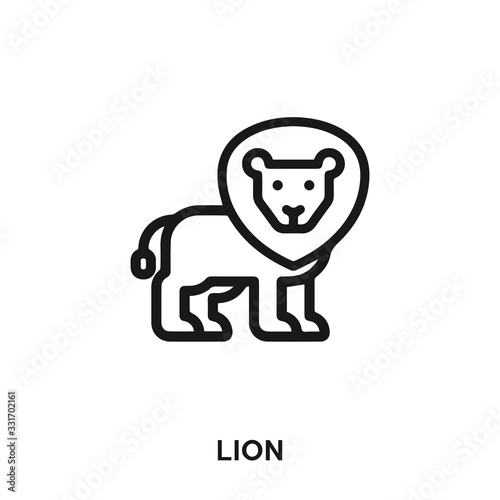 lion icon vector. lion symbol sign.