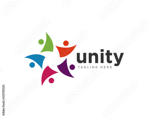 Community Logo Icon Design Vector