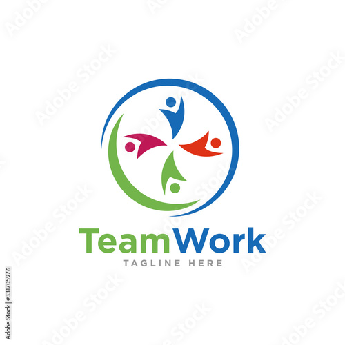 Community Logo Icon Design Vector