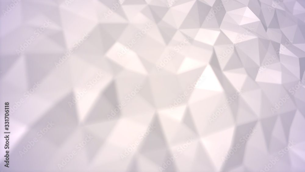 Fototapeta premium triangles low poly background . white halftone grey gray romantic сolors, beautiful for wedding invitations and baby show holidays. render wallpaper glamorous shine luxury texture