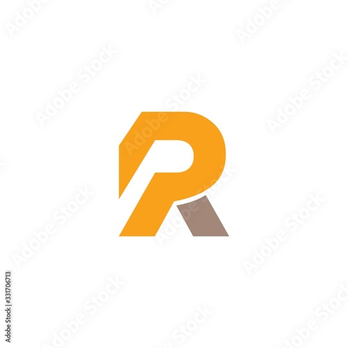 Obraz na płótnie PR P R Logo Simple and Minimalist Templates